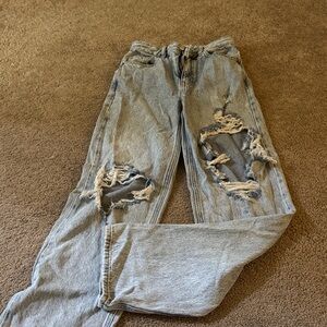 pacsun Distressed Light Blue Jeans
